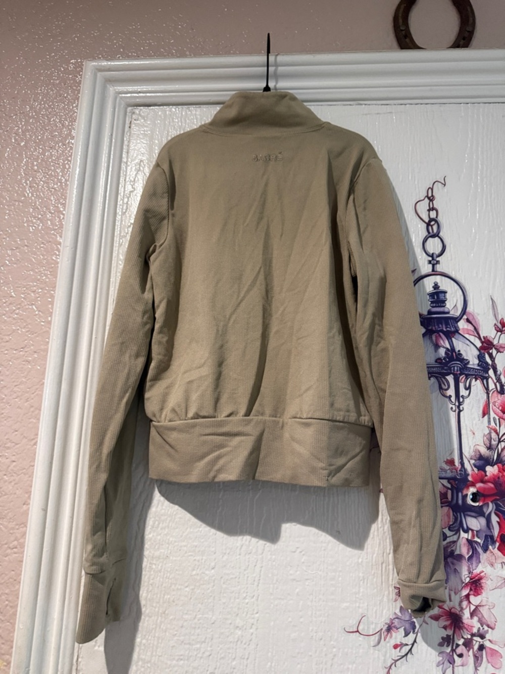 Neutral Ribbed Full-Zip Jacket - Picture 5 of 5